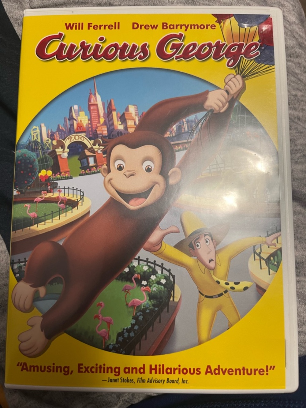 Curious George Movie DVD Will Ferrell Drew Barrymore